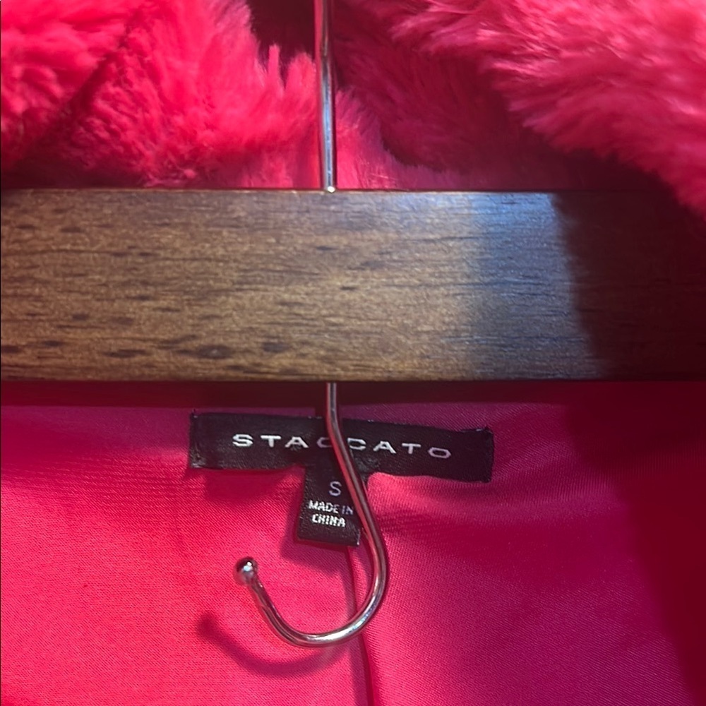 Staccato Bright pink Teddy Jacket - Picture 2 of 4